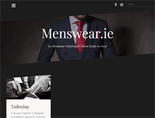 Tablet Screenshot of menswear.ie