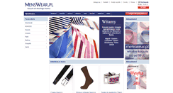 Desktop Screenshot of menswear.pl